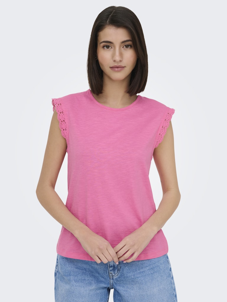 JDYSALVA LIFE S/L CROCHET TOP