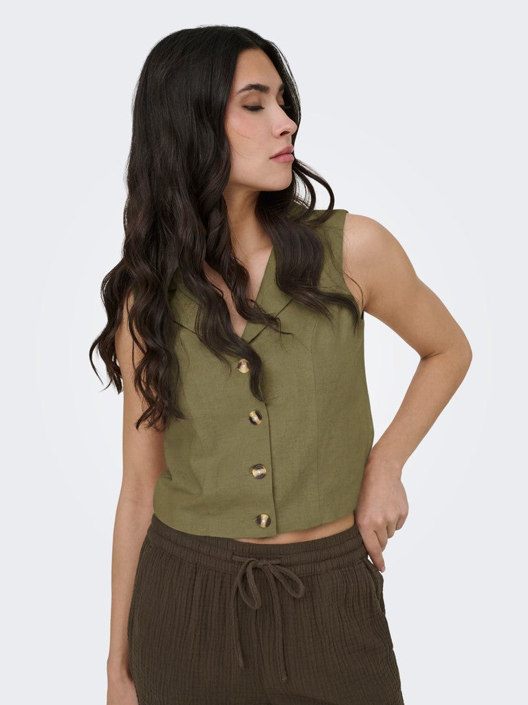 JDYMILAN LINEN WAISTCOAT