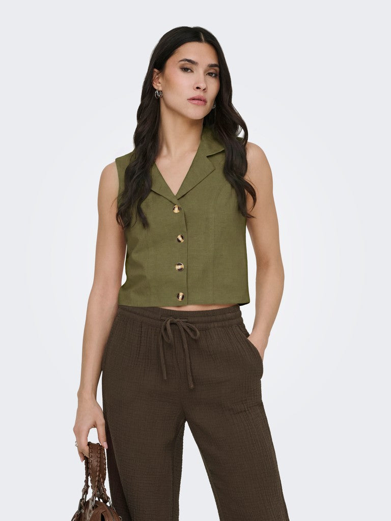 JDYMILAN LINEN WAISTCOAT