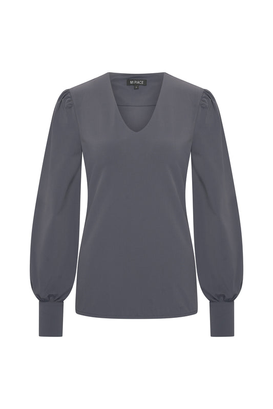 Travel top dark greyt Mia