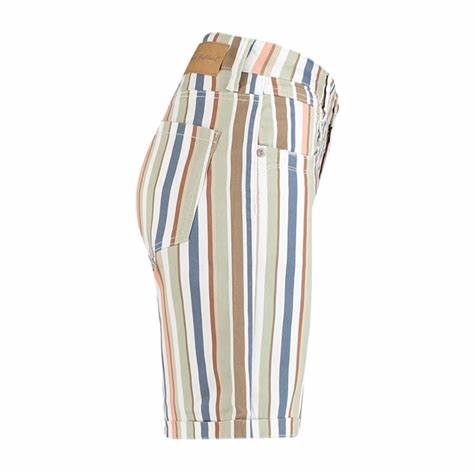 Red Button Relax Short Stripe