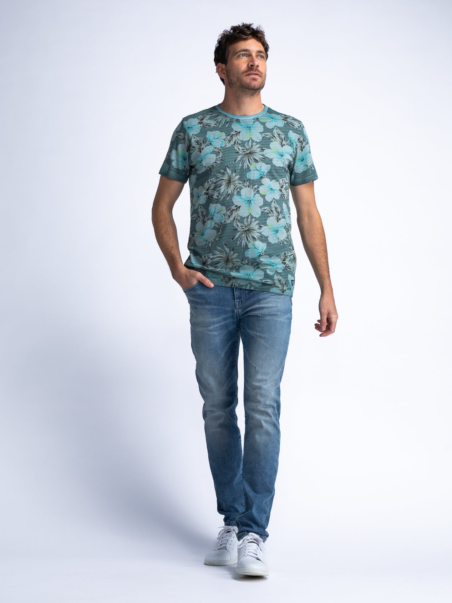 Men T-Shirt met all-over print