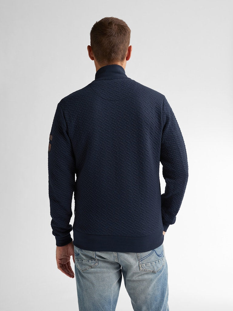 Men Sweater Collar Zip