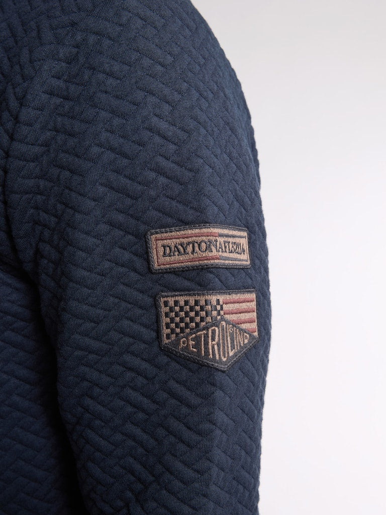 Men Sweater Collar Zip