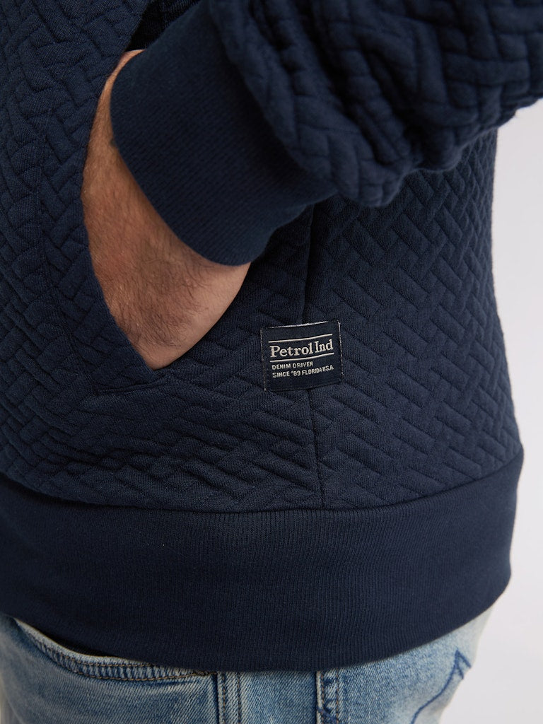 Men Sweater Collar Zip