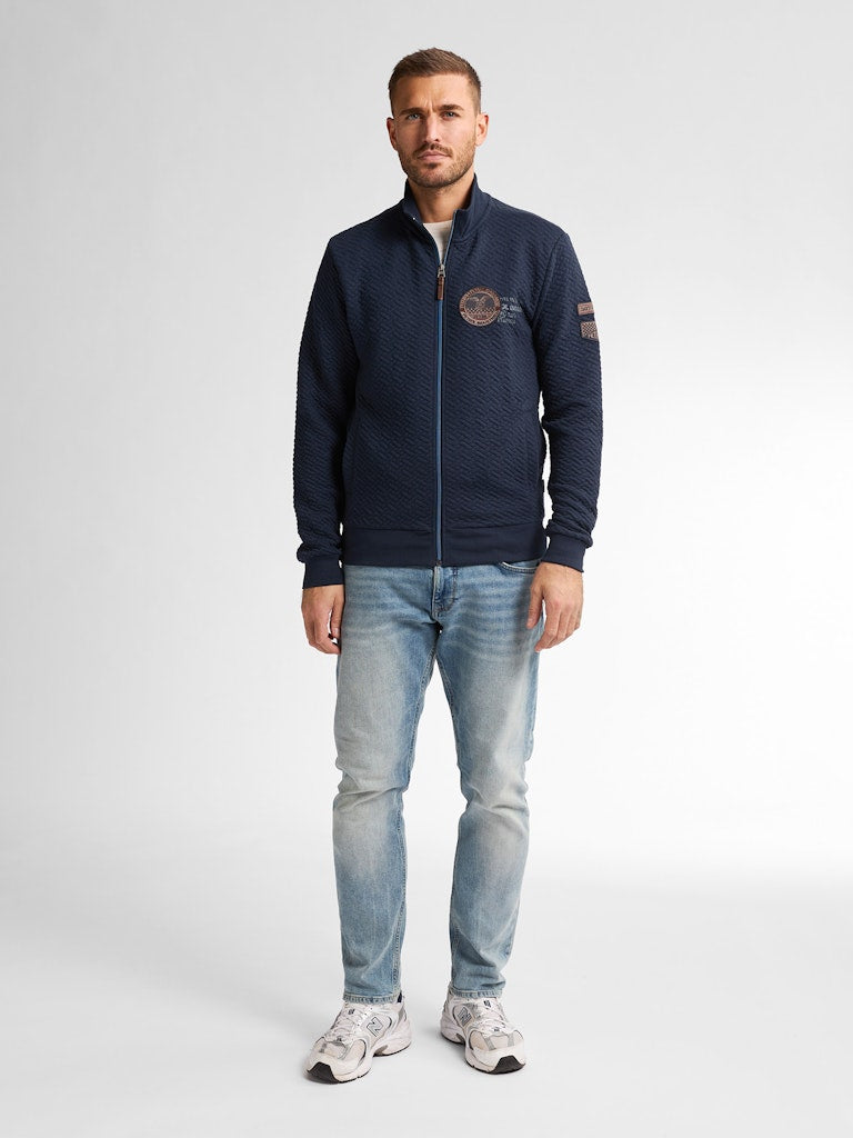 Men Sweater Collar Zip