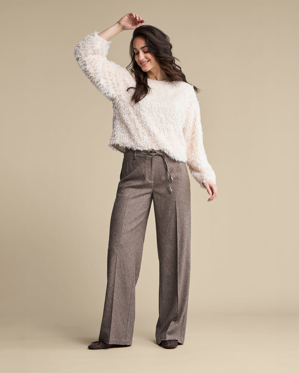 Claudette fancy tweed Mud