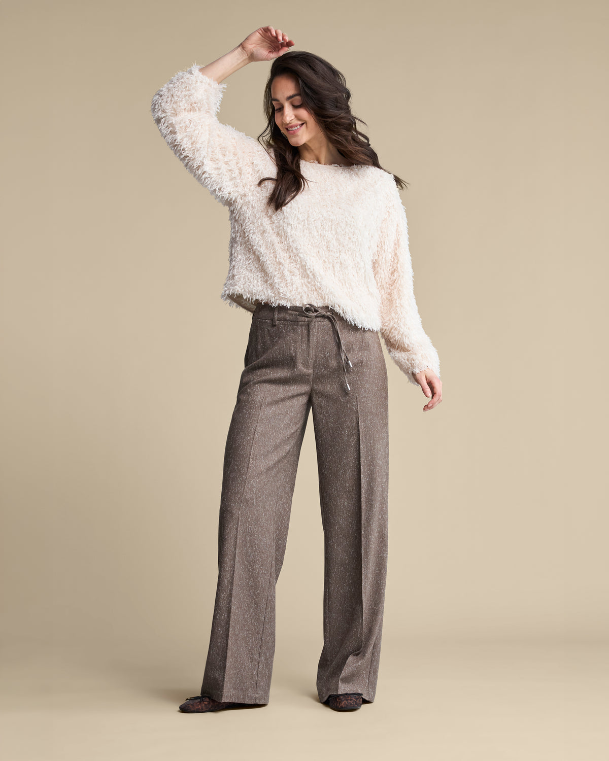 Claudette fancy tweed Mud