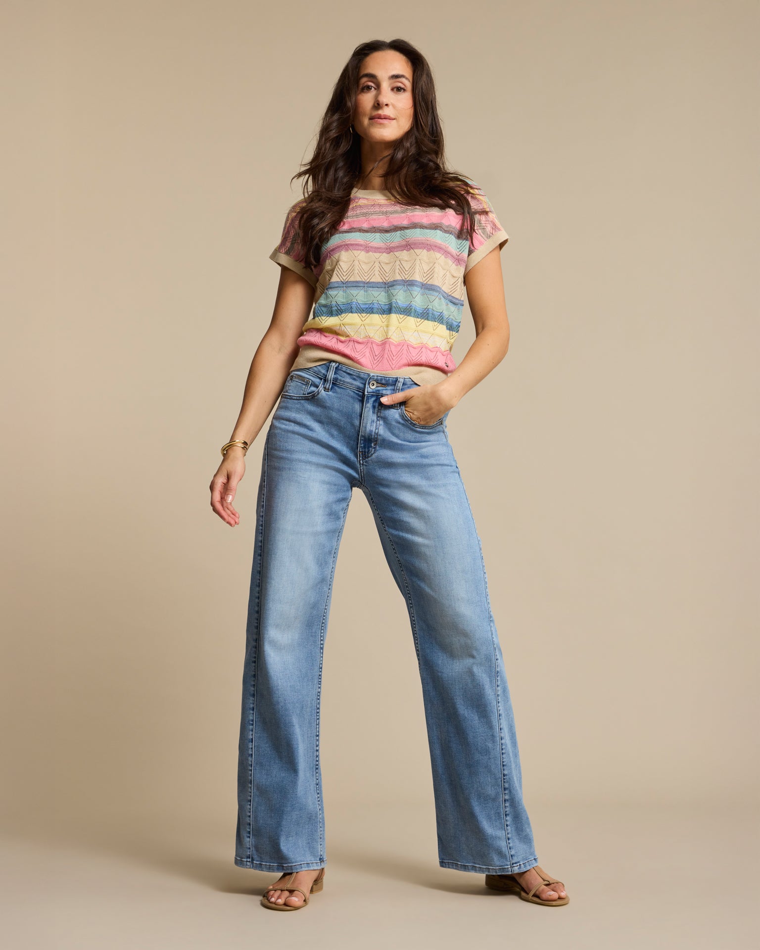 Claudette Slanted Seam lightblue