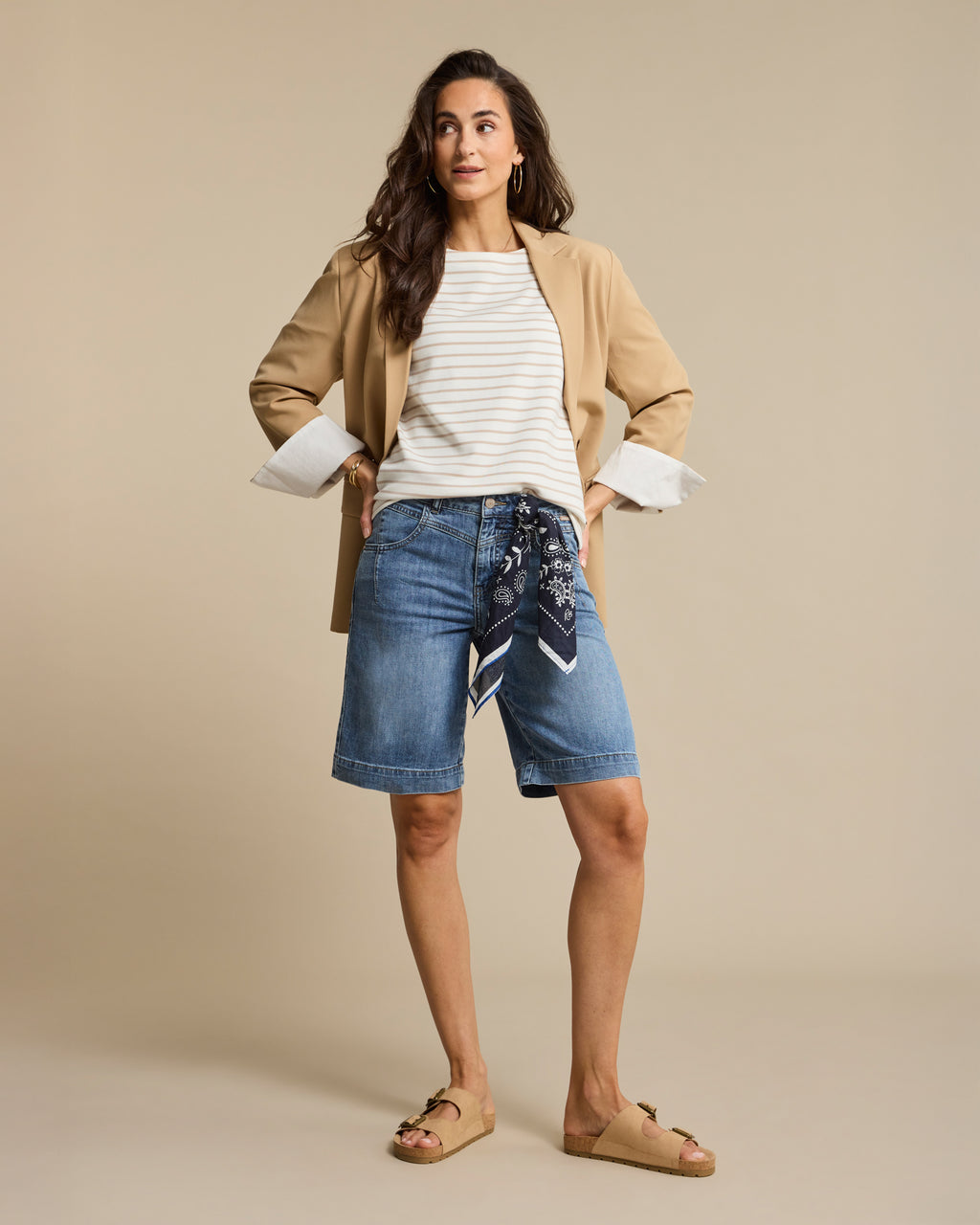 Terry Stripe Short Sleeve