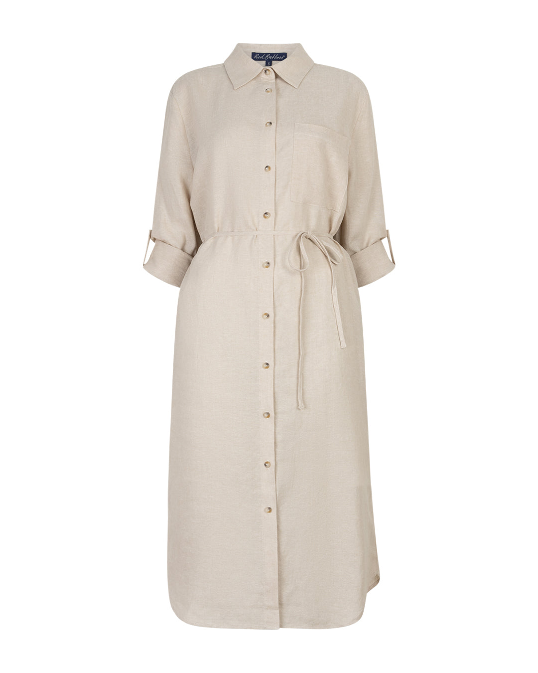 Shirtdress Linen/Visco Melange pebble