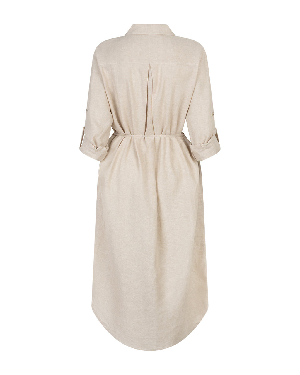 Shirtdress Linen/Visco Melange pebble