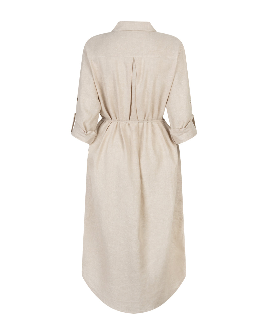 Shirtdress Linen/Visco Melange pebble