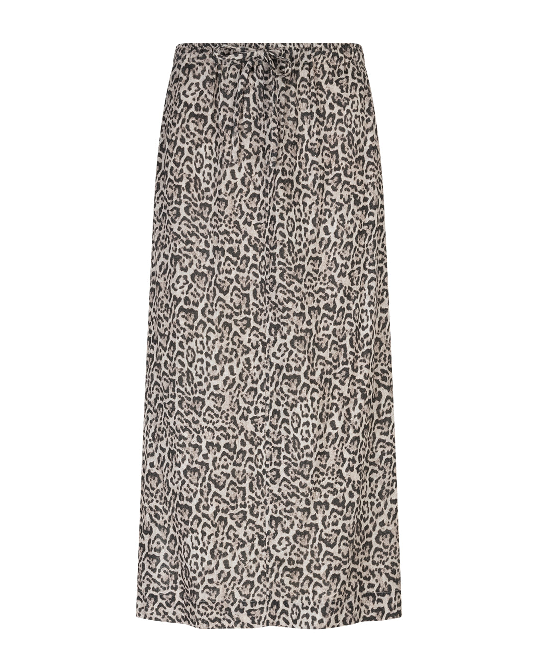 Indie Skirt Linen Leopard pebble