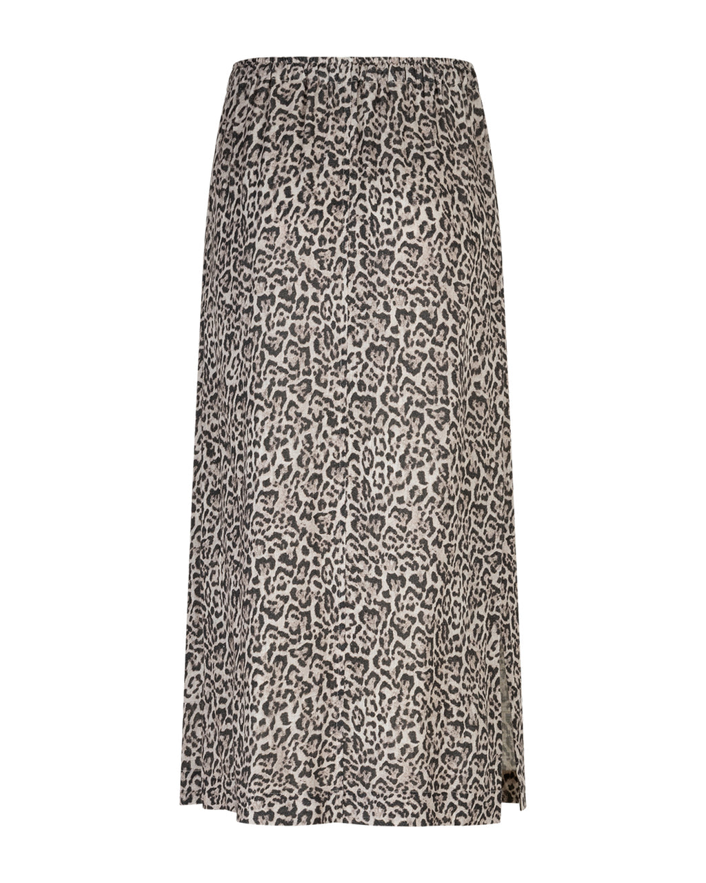 Indie Skirt Linen Leopard pebble