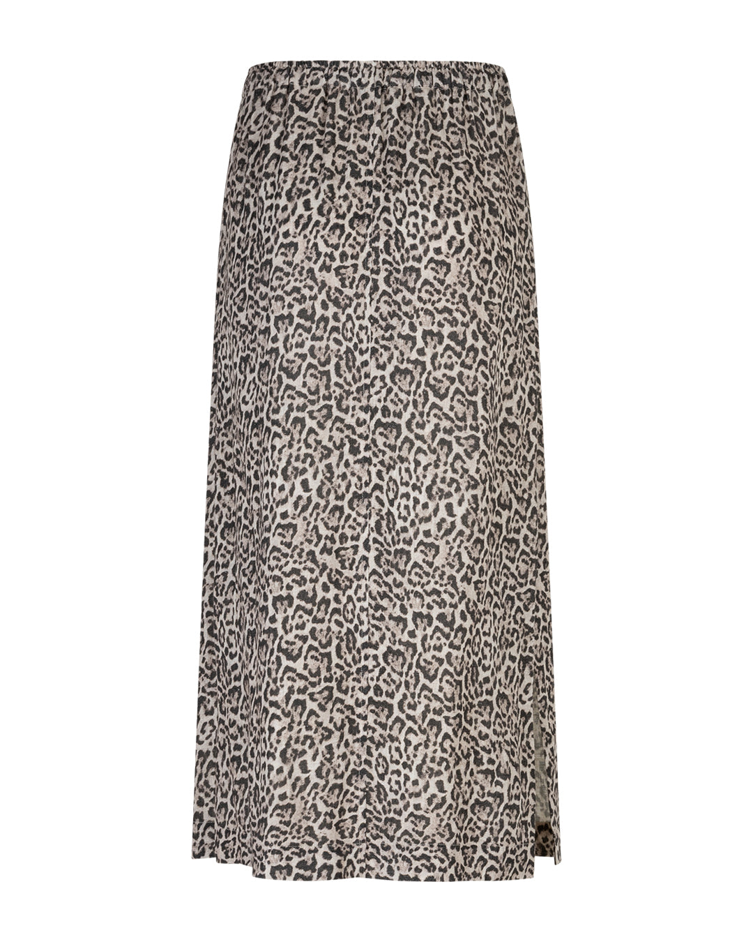 Indie Skirt Linen Leopard pebble