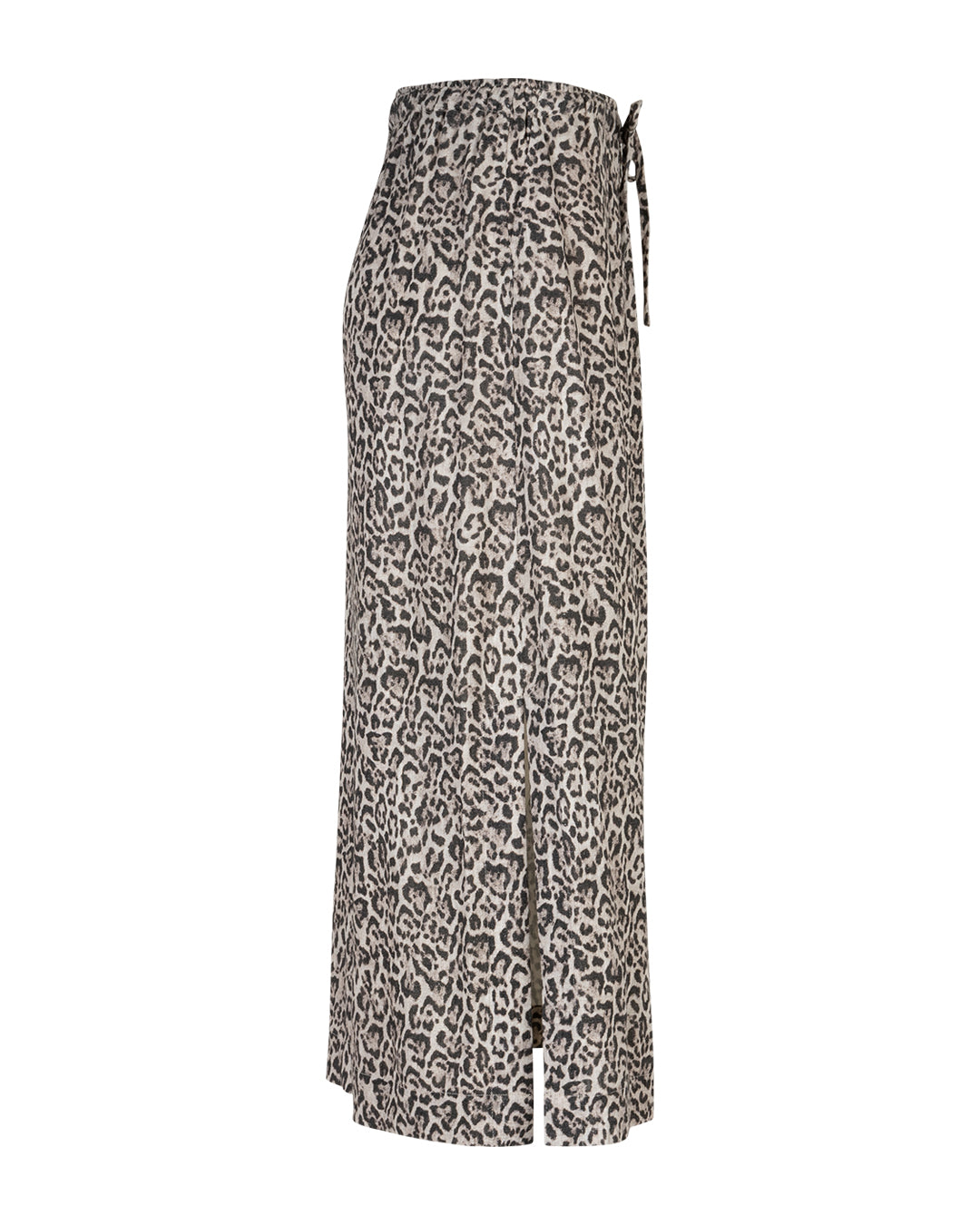 Indie Skirt Linen Leopard pebble