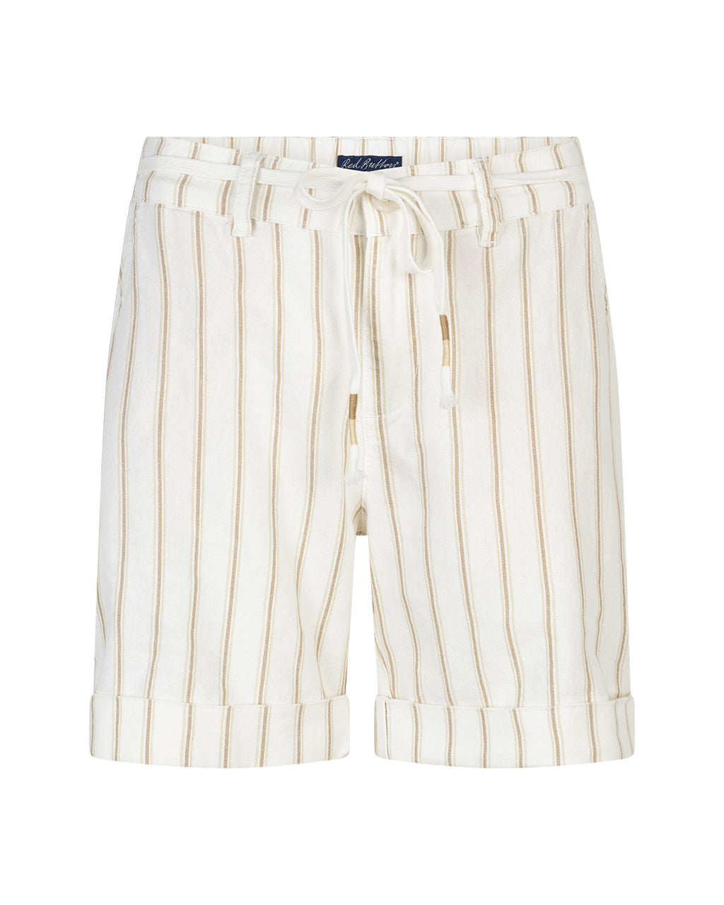 Camille Short Linen/Co Stripe dark sand