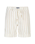 Camille Short Linen/Co Stripe dark sand