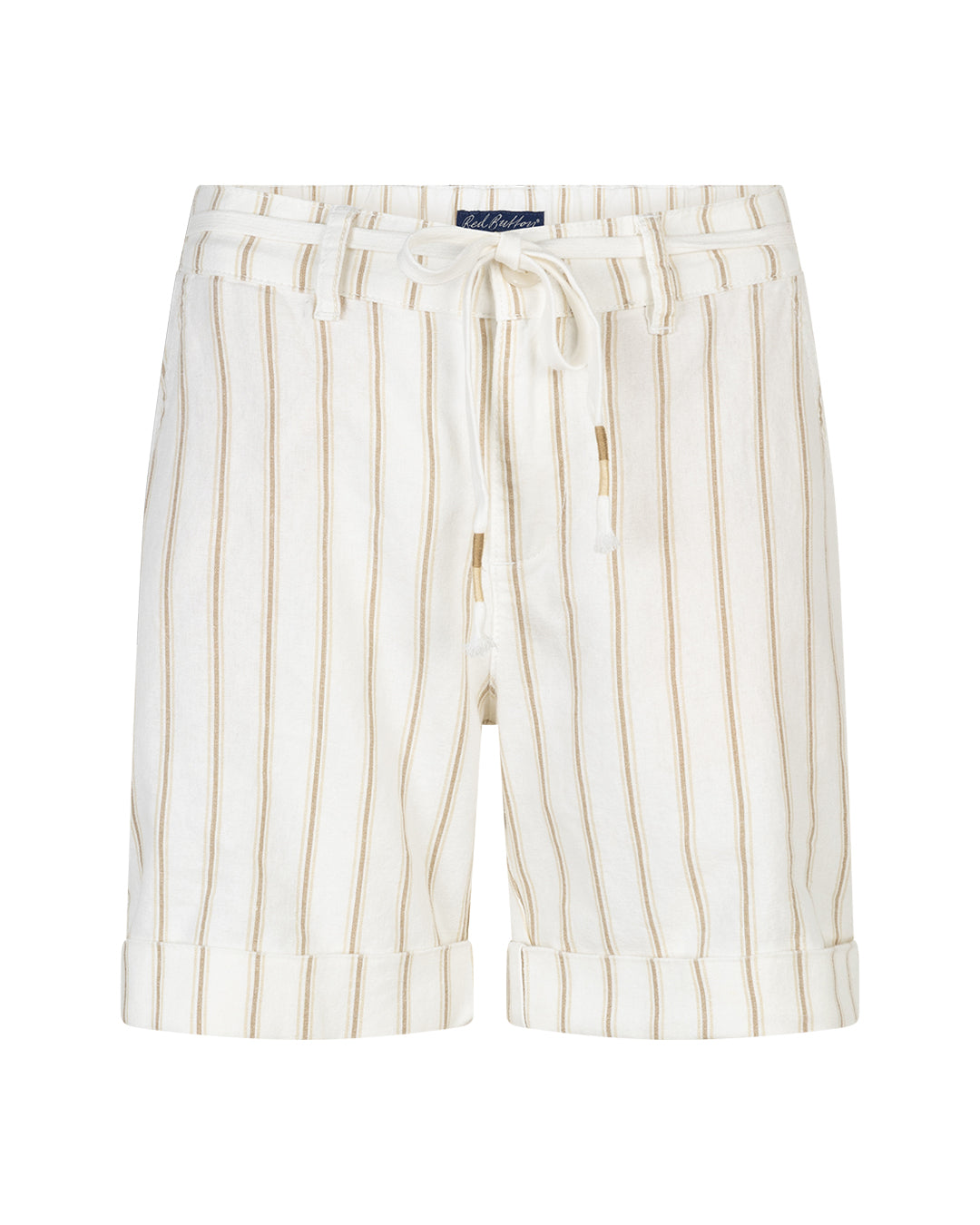 Camille Short Linen/Co Stripe dark sand