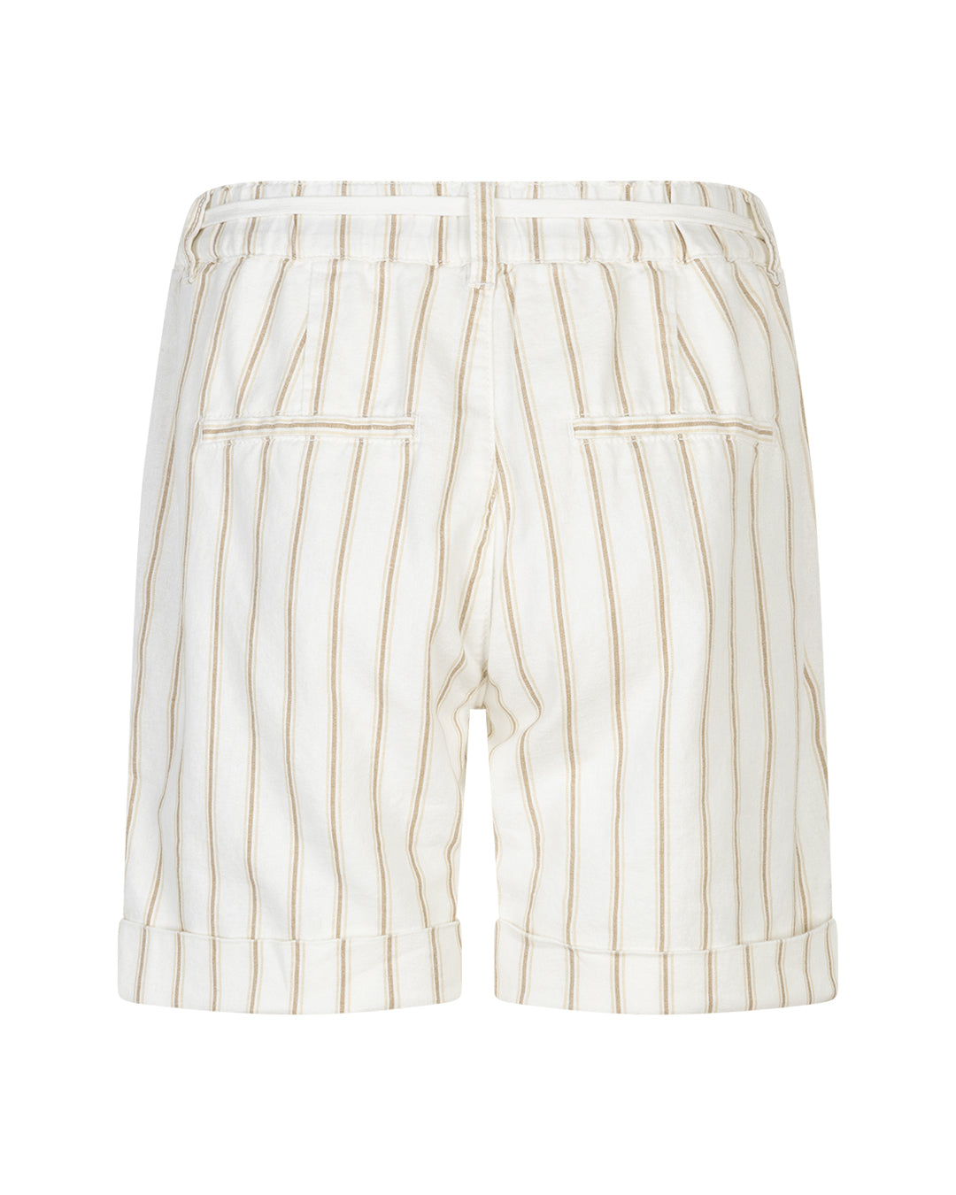 Camille Short Linen/Co Stripe dark sand