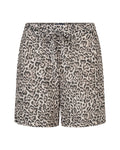 Claudette Short Linen leopard pebble