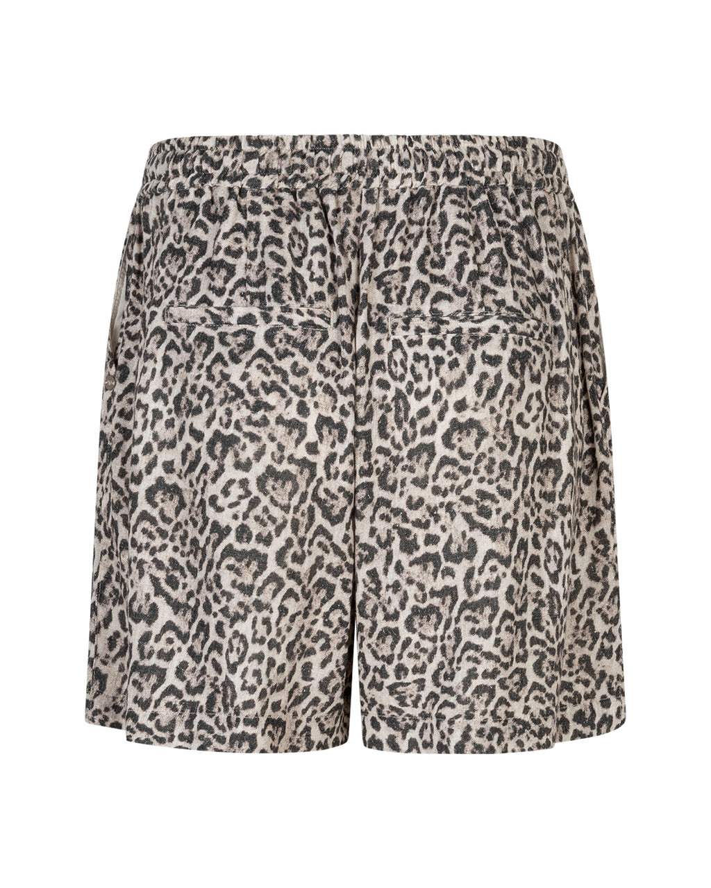 Claudette Short Linen leopard pebble