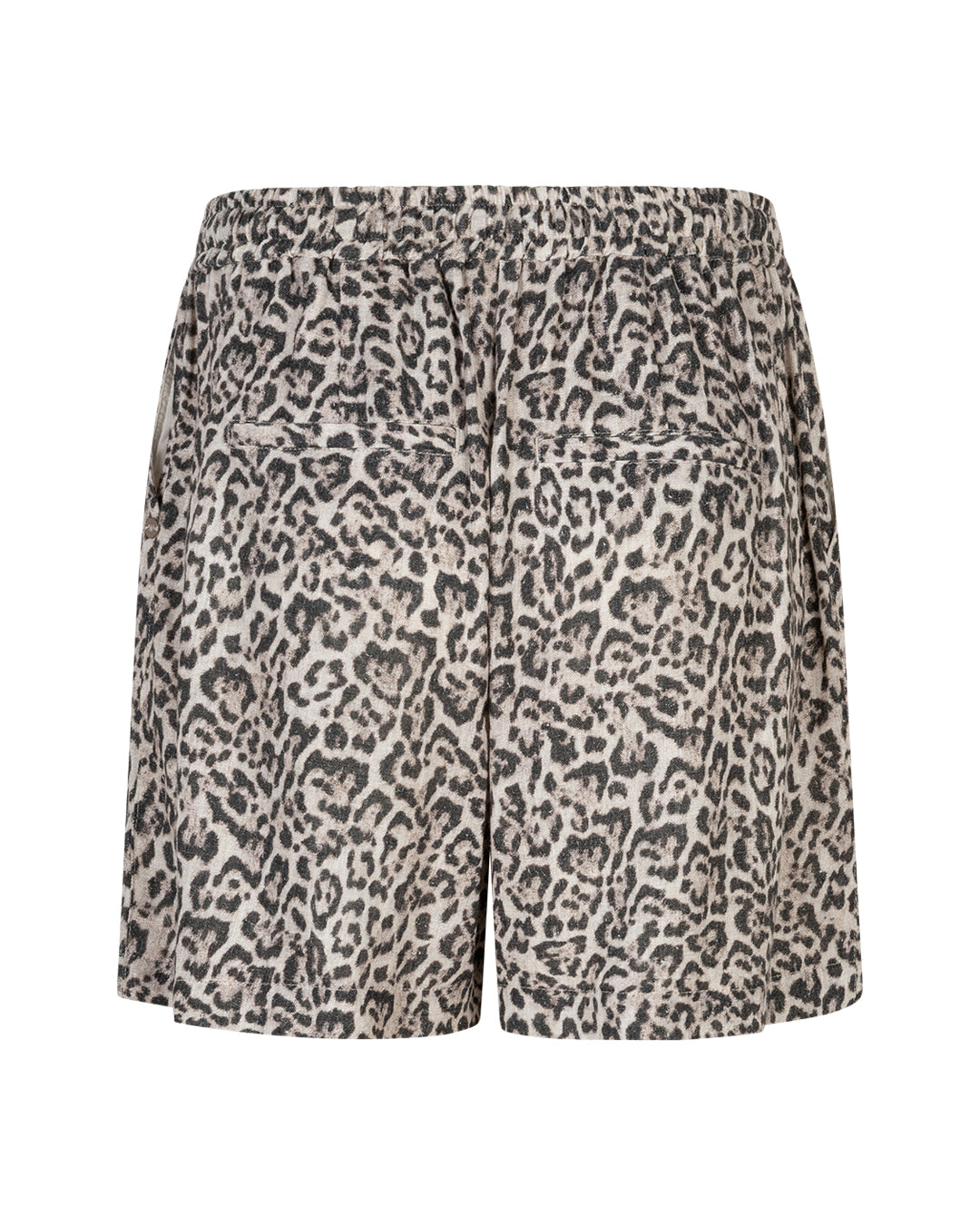 Claudette Short Linen leopard pebble