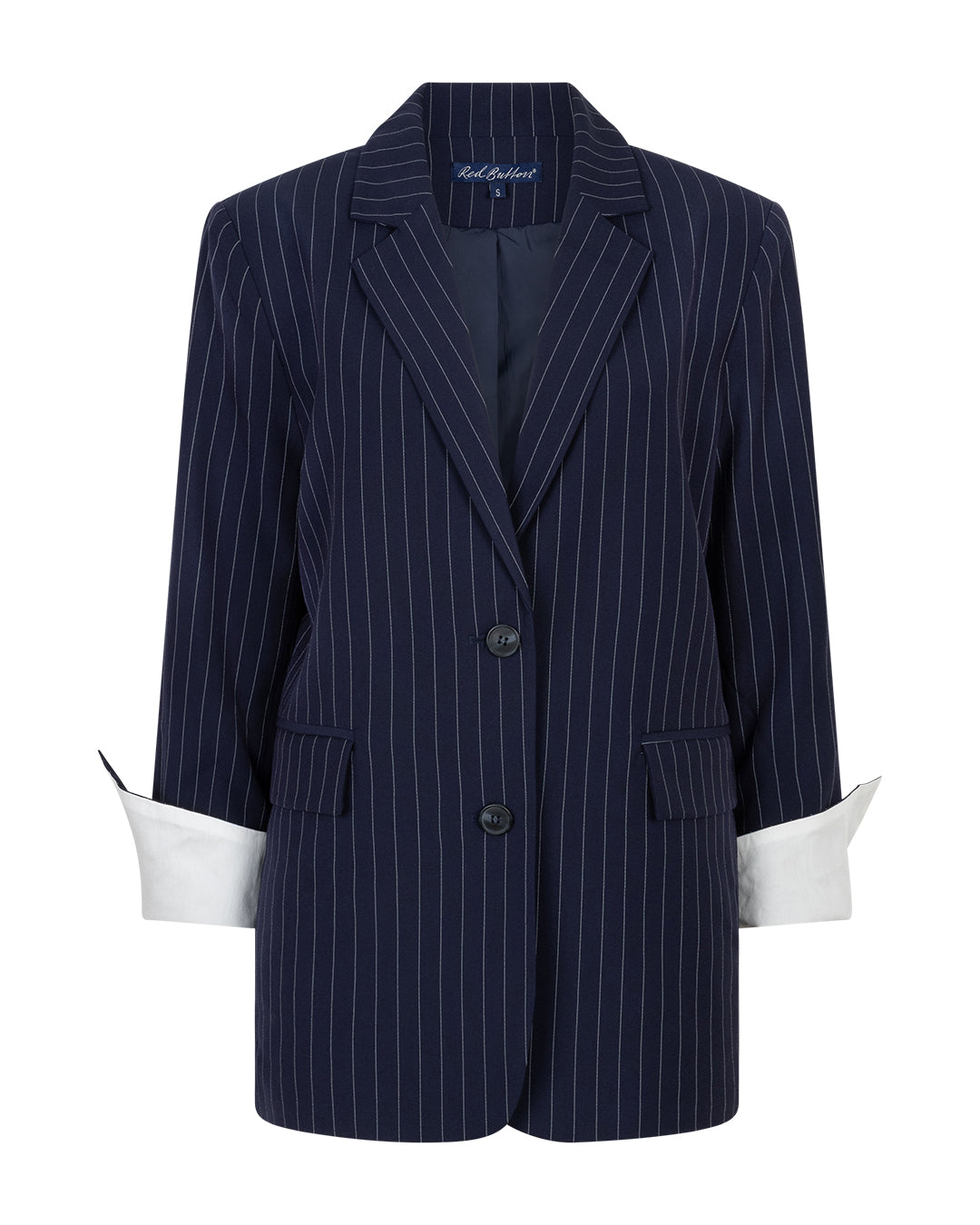 Blazer Palazzo Pinstripe Dark Blue