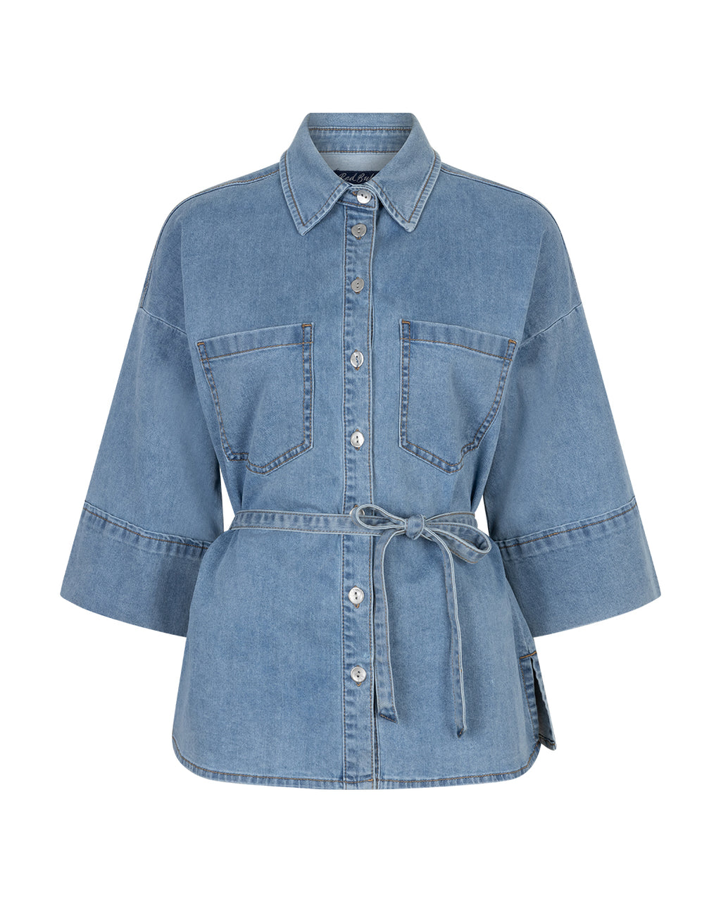 Mia Denim Long Jacket lightblue