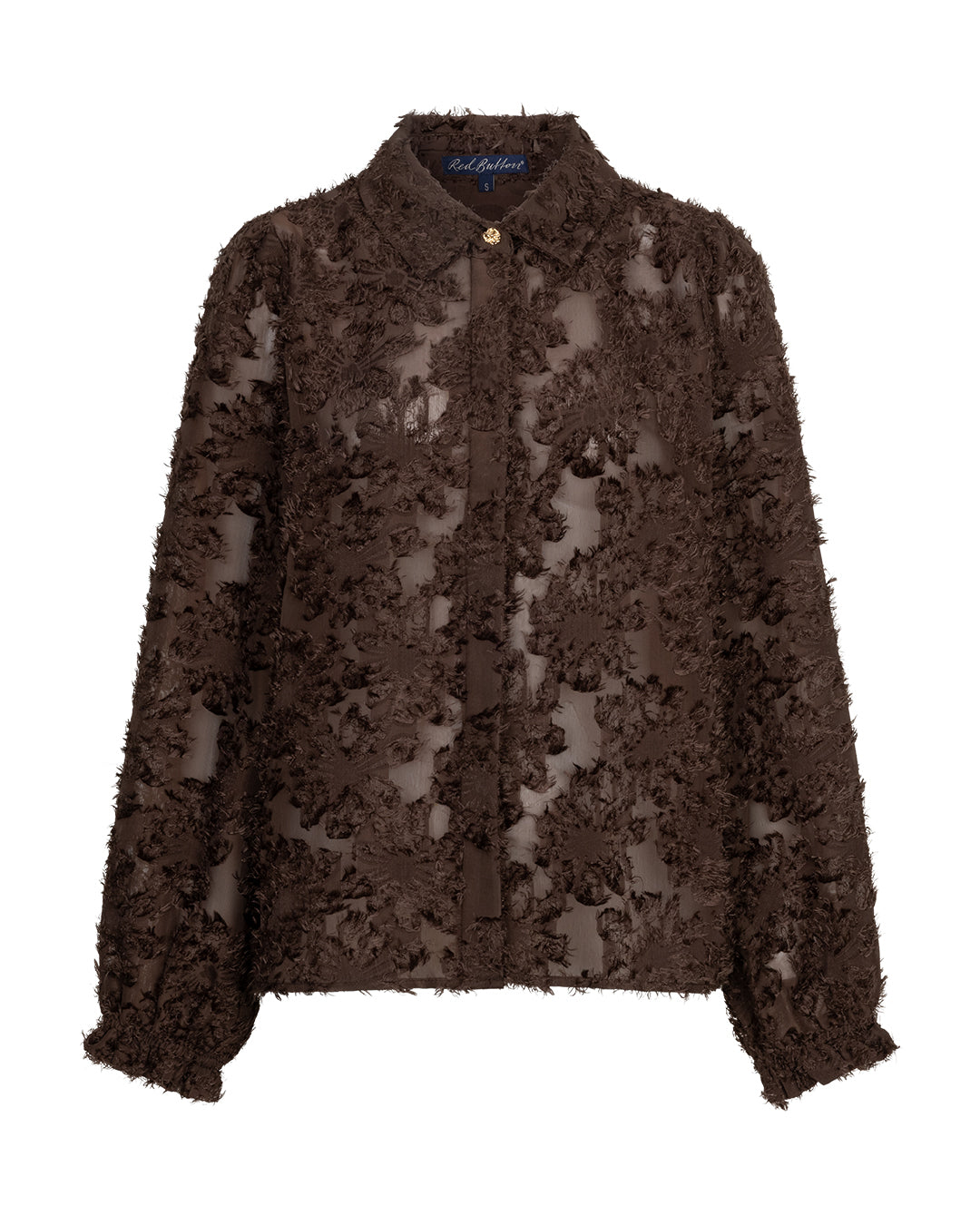 Blouse fringes Brown
