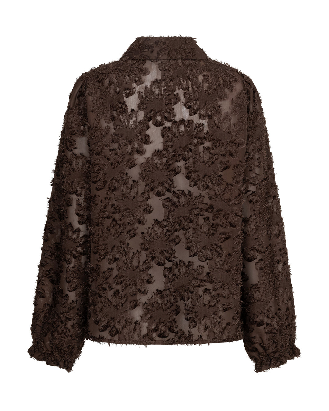 Blouse fringes Brown