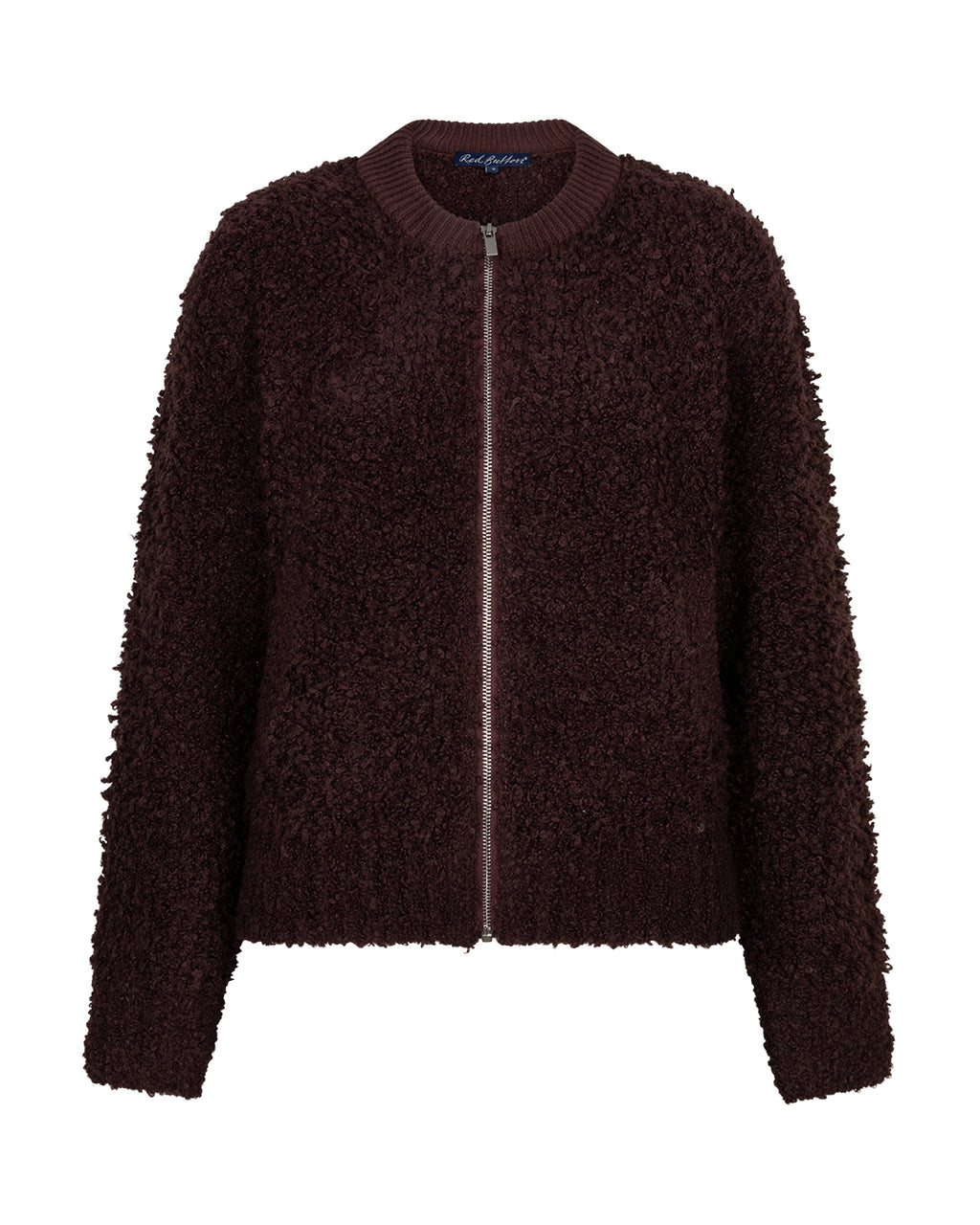 Bomber knit boucle burgundy