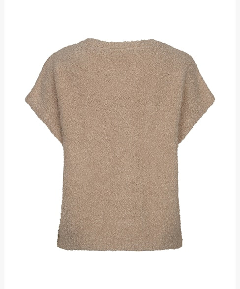 Sleeveless Knit Boucle