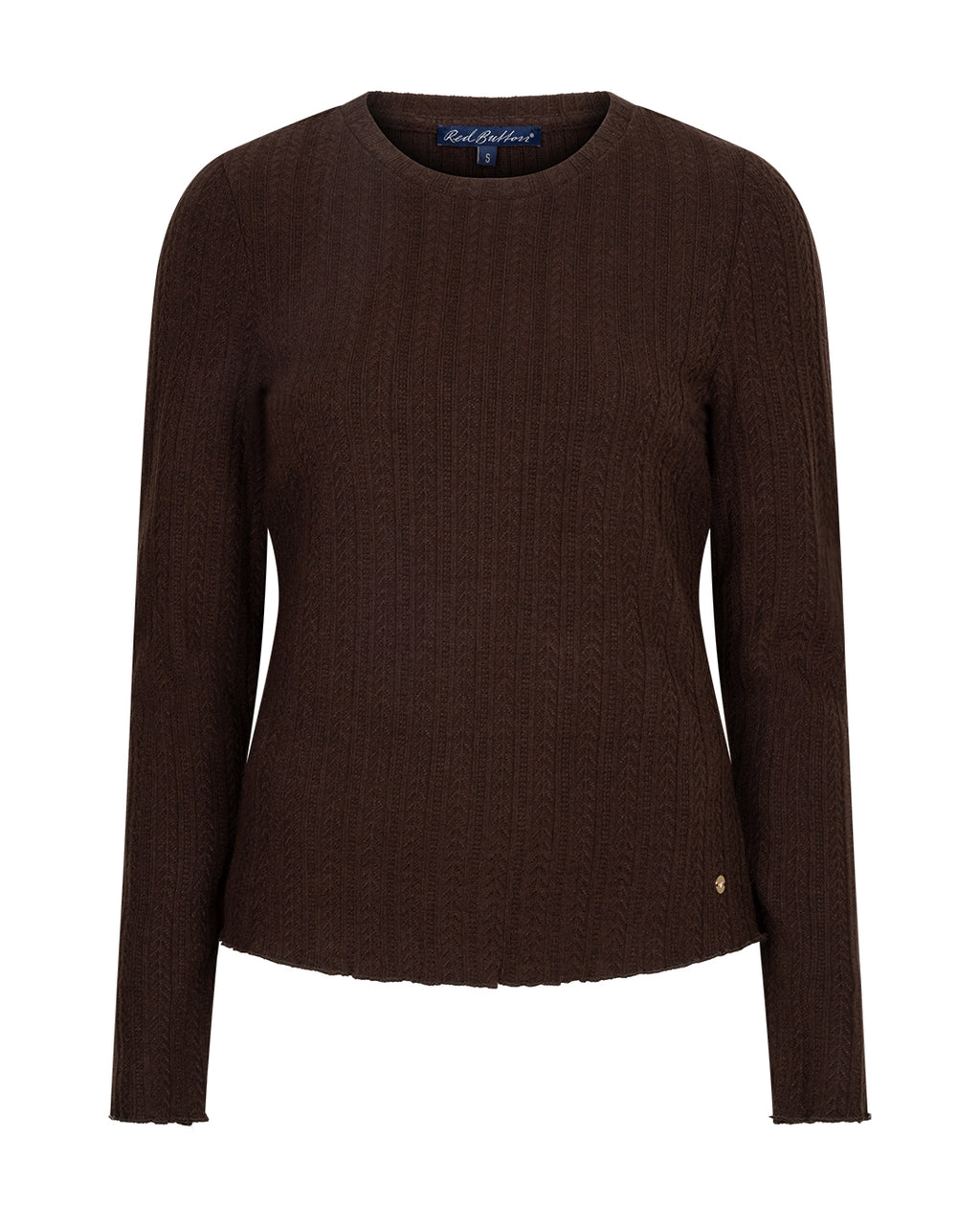 Top fine knit espresso