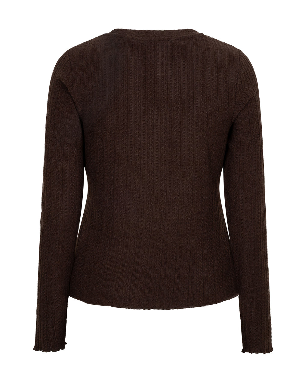 Top fine knit espresso