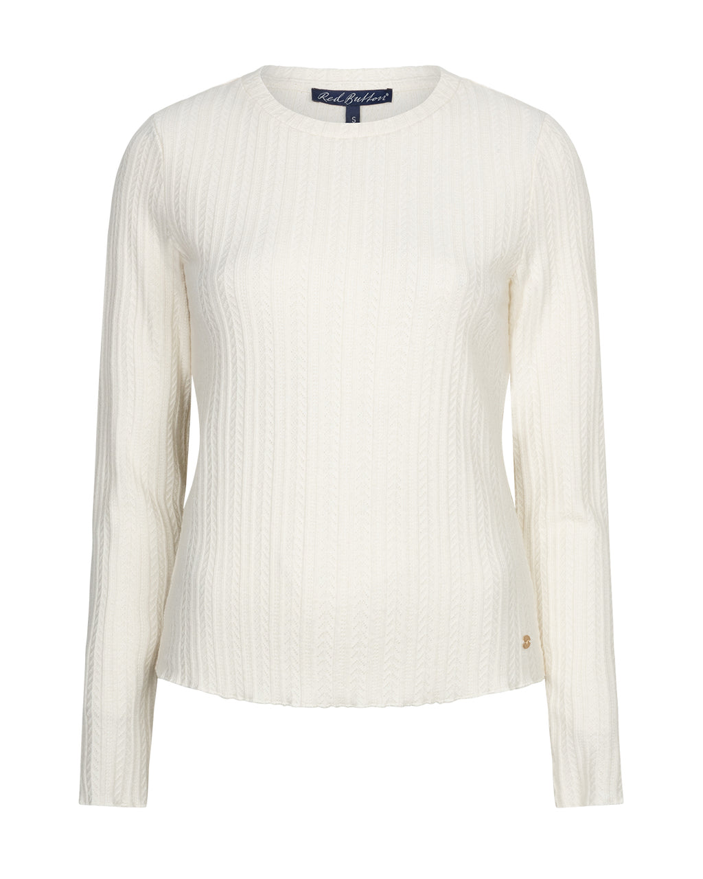 Top fine knit Off white-Ecru
