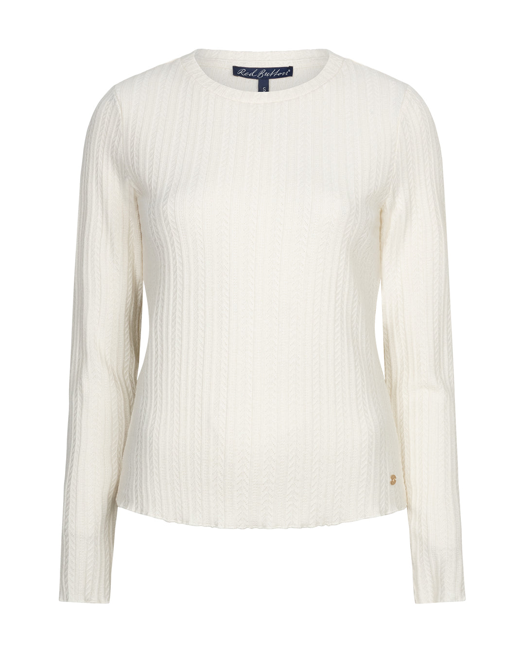 Top fine knit Off white-Ecru