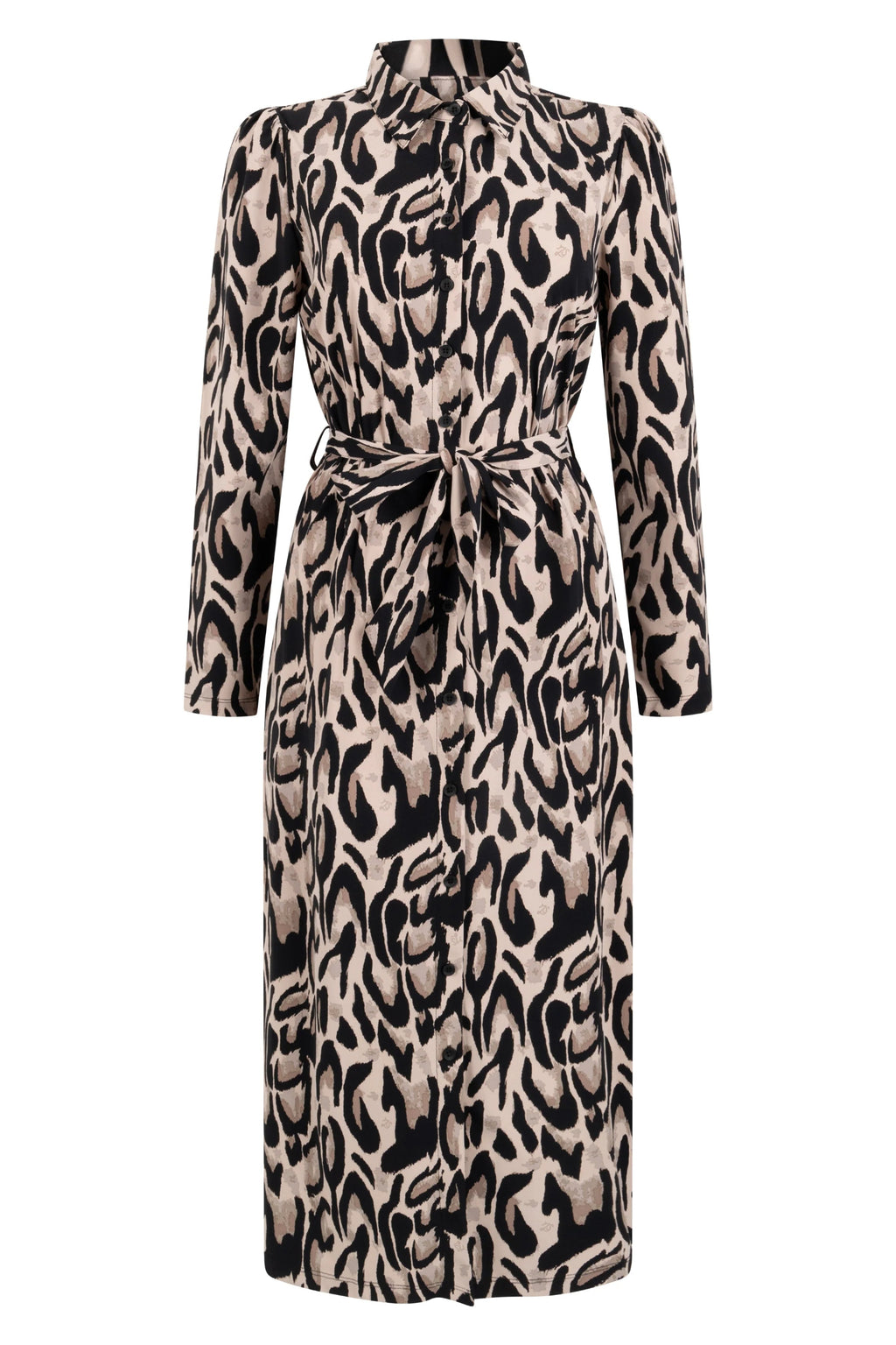 Travel jurk jose greige black