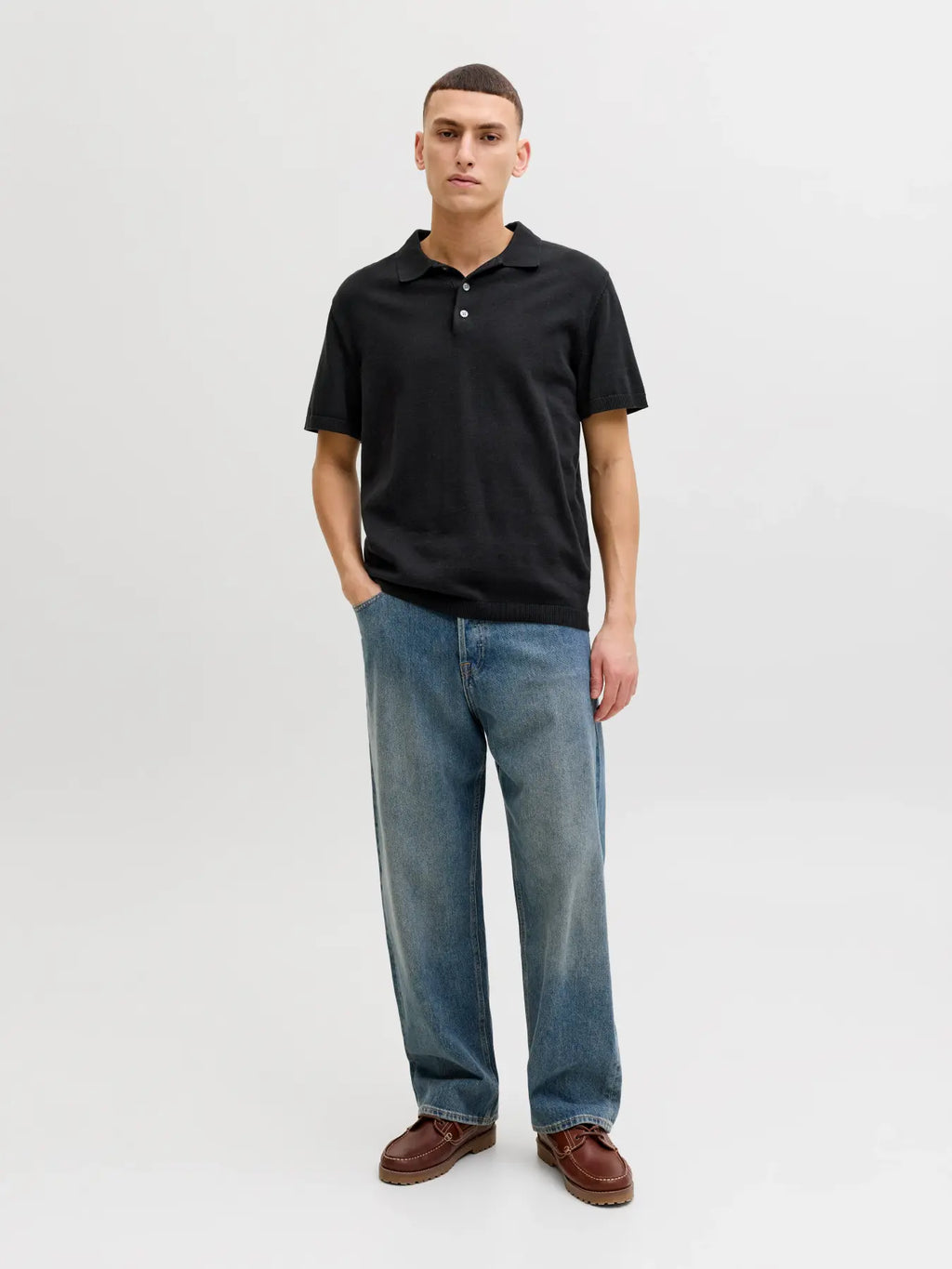 JJWILL KNIT POLO SS