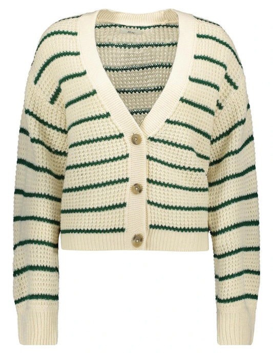 JDYELLEN L/S V-NECK STRIPE CARDIGAN