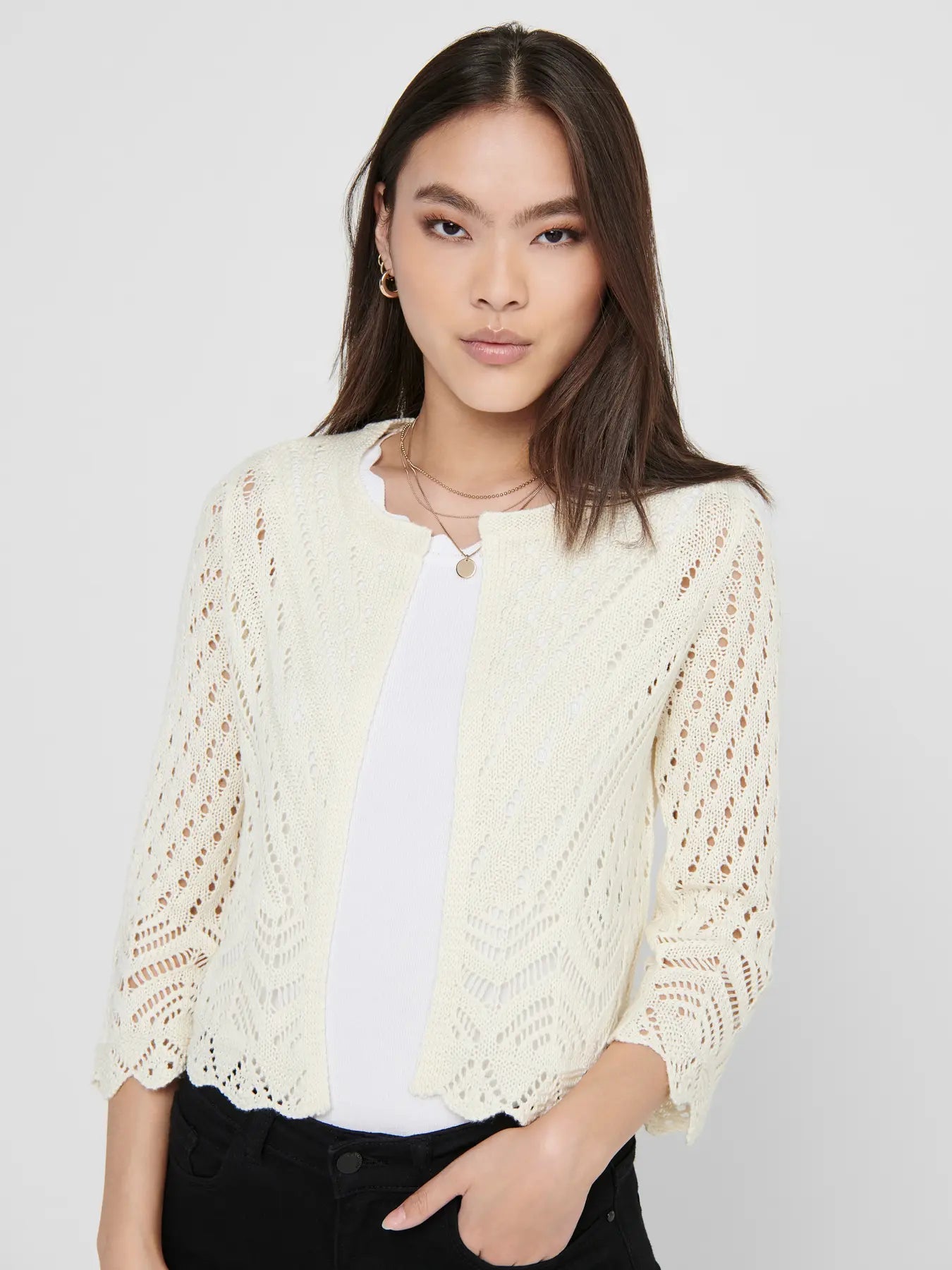 JDYSUN 3/4 CROPPED CARDIGAN