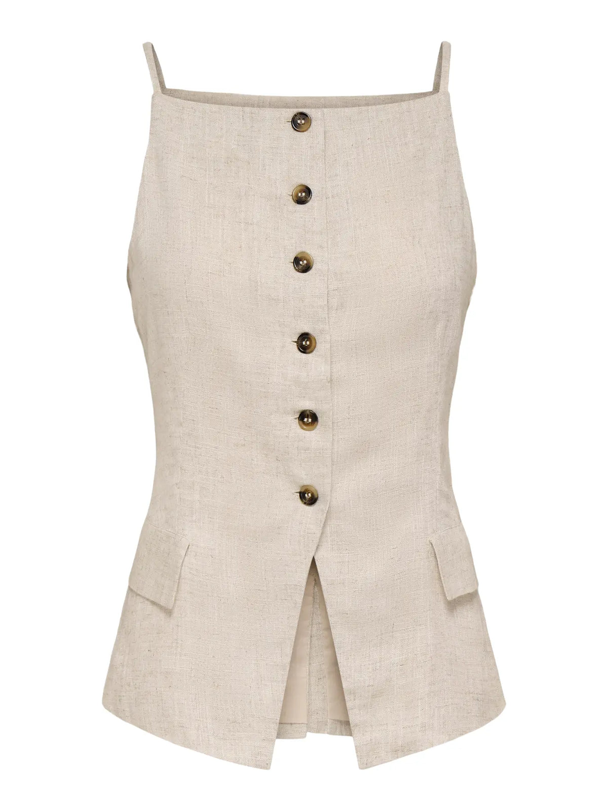 JDYMOLLY LINEN S/L WAISTCOAT