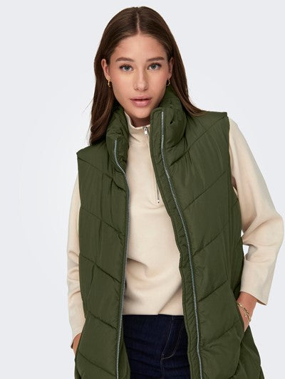 JDYFinno long padded waistcoat