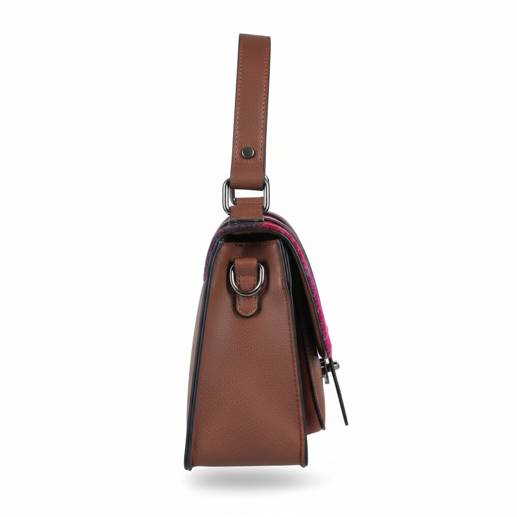 Middelgrote satchel van Harris Tweed
