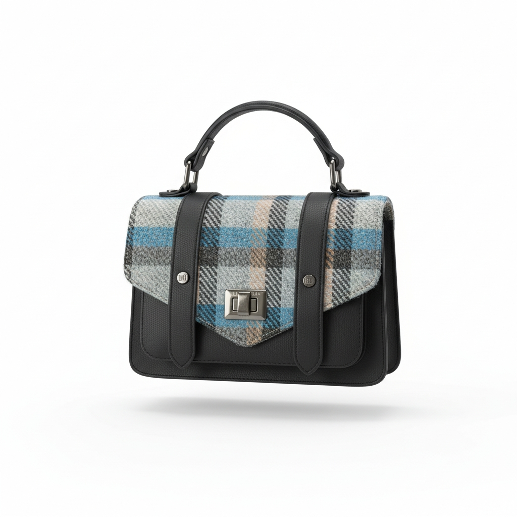 Mini satchel van Harris Tweed
