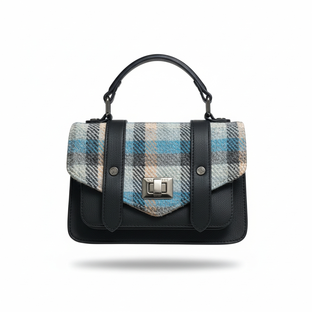 Mini satchel van Harris Tweed