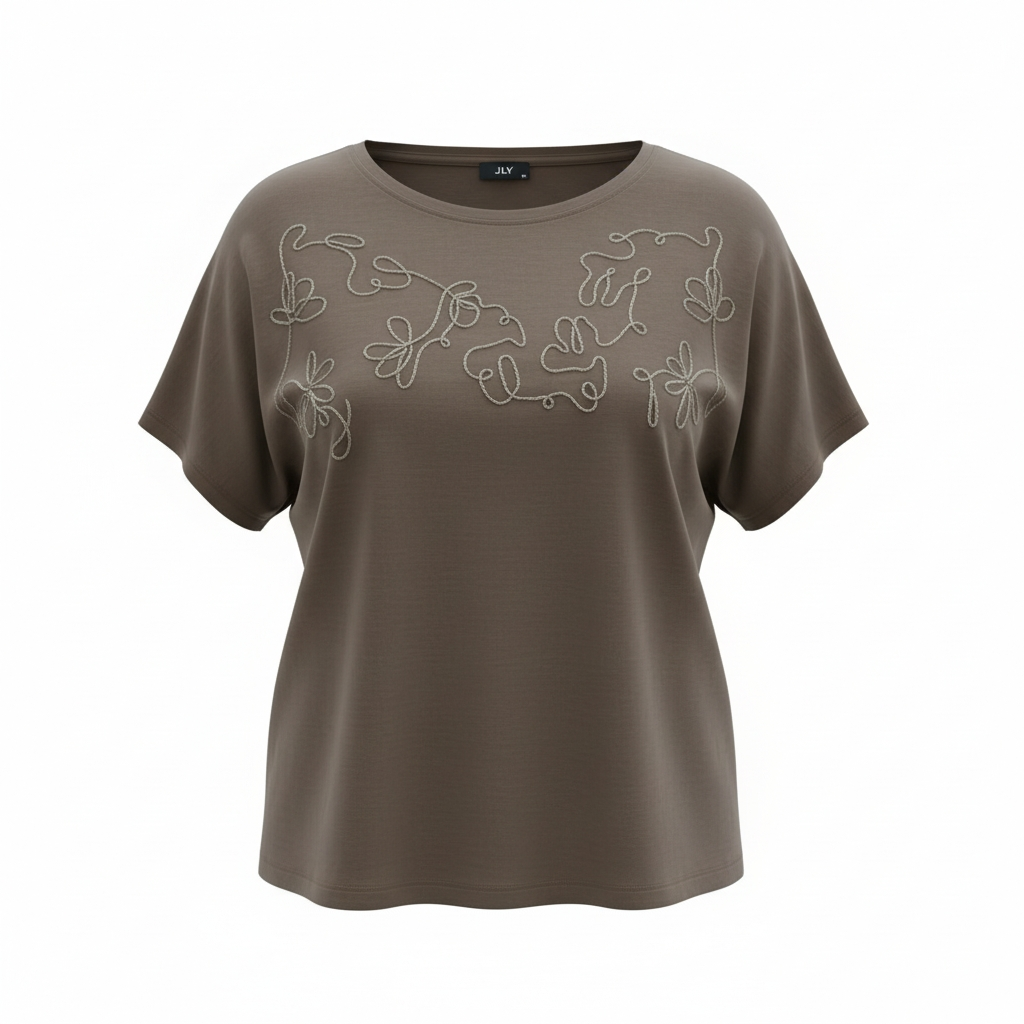 JDYANYA LIFE S/S EMB TOP
