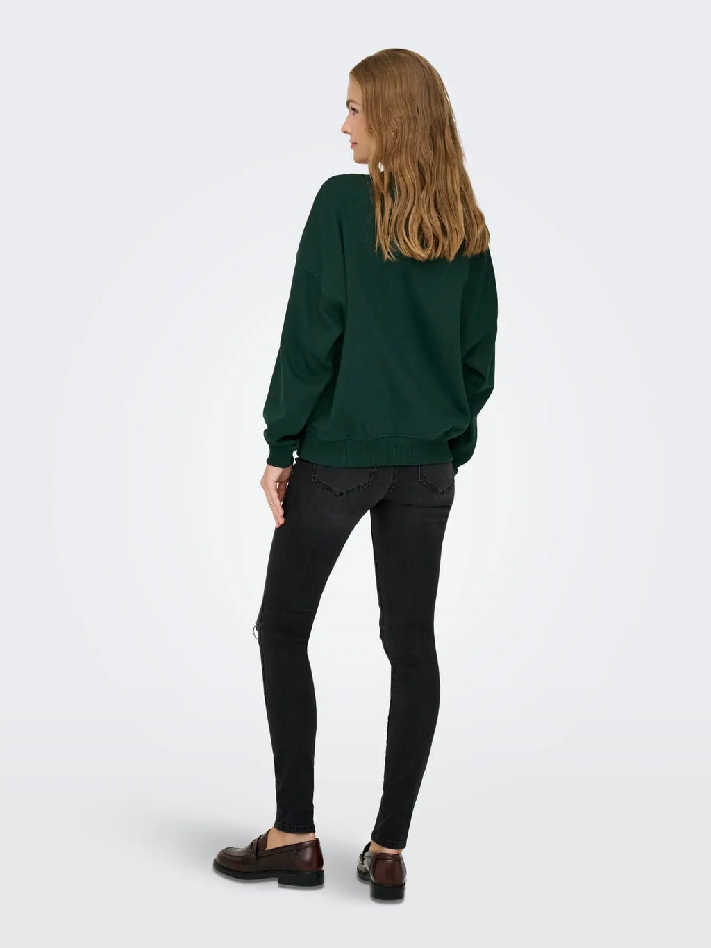 JDYMESA L/S O-NK EMB SWEAT