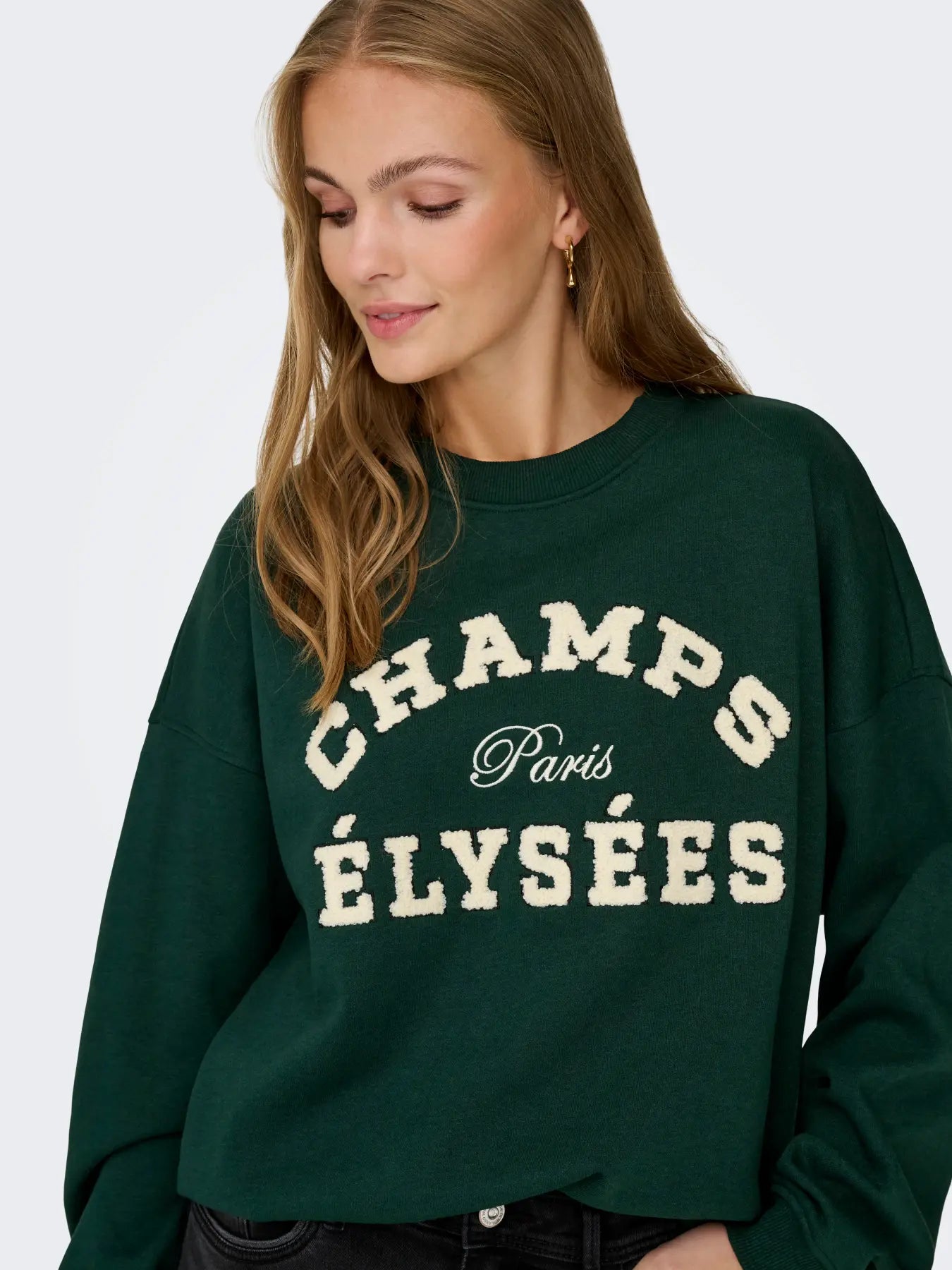 JDYMESA L/S O-NK EMB SWEAT